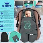 KIDIZ® зимно одеяло за повиване с качулка + чанта - Image 6