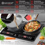 KESSER® индукционен котлон 2 плочи 3500W - Image 4