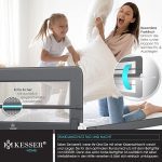 KESSER® парапет за легло 200 см, 42 см, тъмно сиво - Image 2