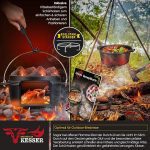 Комплект чугунен гювеч KESSER® от неръждаема стомана, 9 л - Image 5