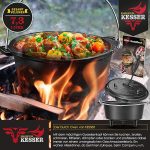 KESSER® Dutch Oven Set BBQ 7,3 литра, тенджера - Image 3