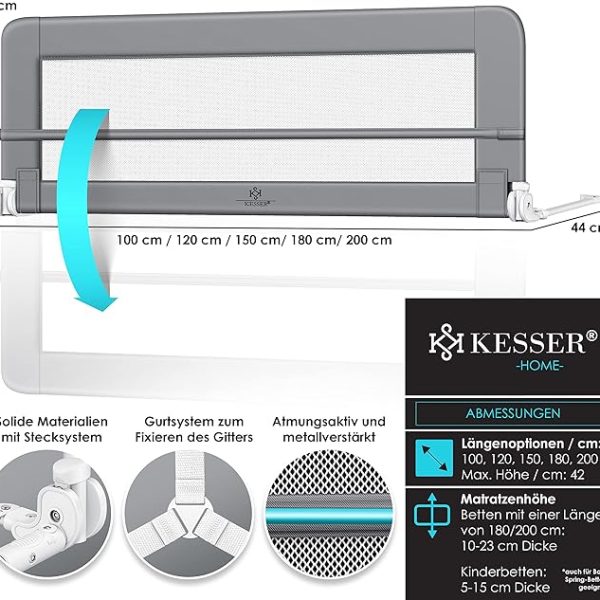 KESSER® предпазител за легло 120 и 150 см