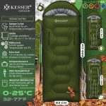 KESSER® спален чувал за открито, одеяло 3-4 сезона - Image 4