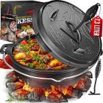 KESSER® Dutch Oven Set BBQ 7,3 литра, тенджера