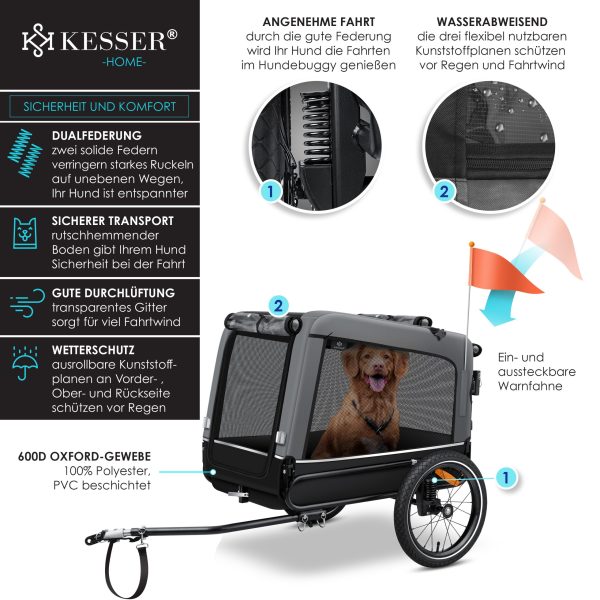 KESSER® ремарке за кучета Boxer 3-в-1