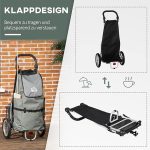 HOMCOM 2 в 1 пазарска количка и за велосипеди със скоби - Image 2