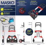 MASKO® транспортна количка 200 кг товароносимост - Image 3