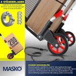 MASKO® транспортна количка 200 кг товароносимост - Image 7