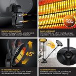 KESSER® лъчист нагревател 2000 вата ✓ Инфрачервен - Image 4