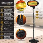 KESSER® лъчист нагревател 2000 вата ✓ Инфрачервен - Image 5