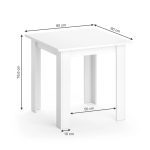 Трапезна маса Vicco Бяла 80 x 80 см, Karlos - Image 5