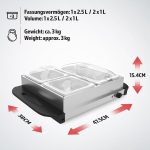 Нагревателна плоча за бюфет Jago, Бен мари 1x2.5L и 2x1L - Image 9