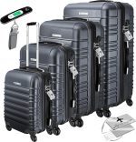 KESSER Основни куфари с твърд корпус от 4 части, ABS