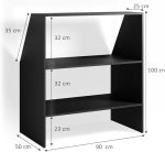 Скосен покривен рафт Vicco, антрацит, 90 x 100 см - Image 5