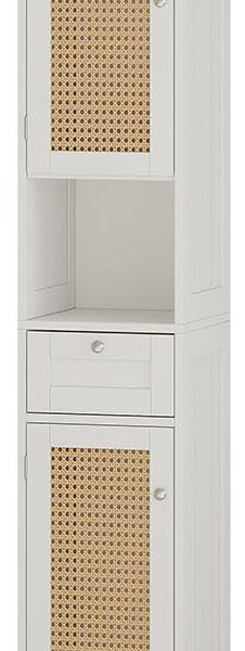 Шкаф за баня Vicco Rosario, бял, 32 x 170 см с 2 врати