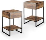 Нощно шкафче Vicco Fyrk, комплект от 2 бр