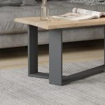 Холна маса Vicco Arne, дъб Goldkraft/антрацит, 90 х 50 см - Image 4