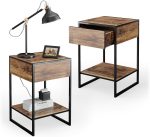 Нощно шкафче Vicco Fyrk, комплект от 2 бр - Image 3