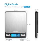 Цифрова кухненска везна Grifema (GA2003) 500g - Image 5