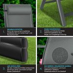 KESSER® Градински стол, комплект от 2бр. алуминиеви - Image 10