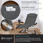 Шезлонг KESSER® люлеещ се стол 180 кг - Image 5