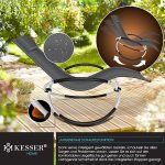 Шезлонг KESSER® люлеещ се стол 180 кг - Image 6