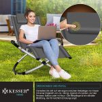 Шезлонг KESSER® люлеещ се стол 180 кг - Image 7