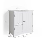 Долен шкаф за мивка Vicco бял 60 x 60 см, Bianco - Image 2