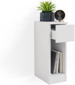 Нощно шкафче Vicco Enton, бяло, 20 х 59,5 см