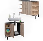 Шкаф под мивка Vicco Aquis, 79,6 x 64 см с 2 врати - Image 7