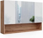 Vicco шкаф огледало Ирма модерен шкаф за баня 3 врати