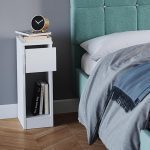 Нощно шкафче Vicco Enton, бяло, 20 х 59,5 см - Image 4