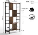 MIADOMODO® Библиотека - с 4 нива, 79x30x155 см - Image 2