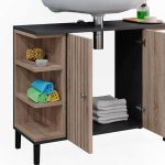 Шкаф под мивка Vicco Aquis, 79,6 x 64 см с 2 врати - Image 3