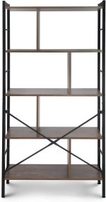 MIADOMODO® Библиотека - с 4 нива, 79x30x155 см - Image 3