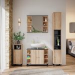 Шкаф под мивка Vicco Aquis, 79,6 x 64 см с 2 врати - Image 5