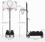 SPORTNOW Баскетболен кош за открито със стойка - Image 2