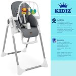 KIDIZ® Столче за хранене 3 в 1 - Image 8