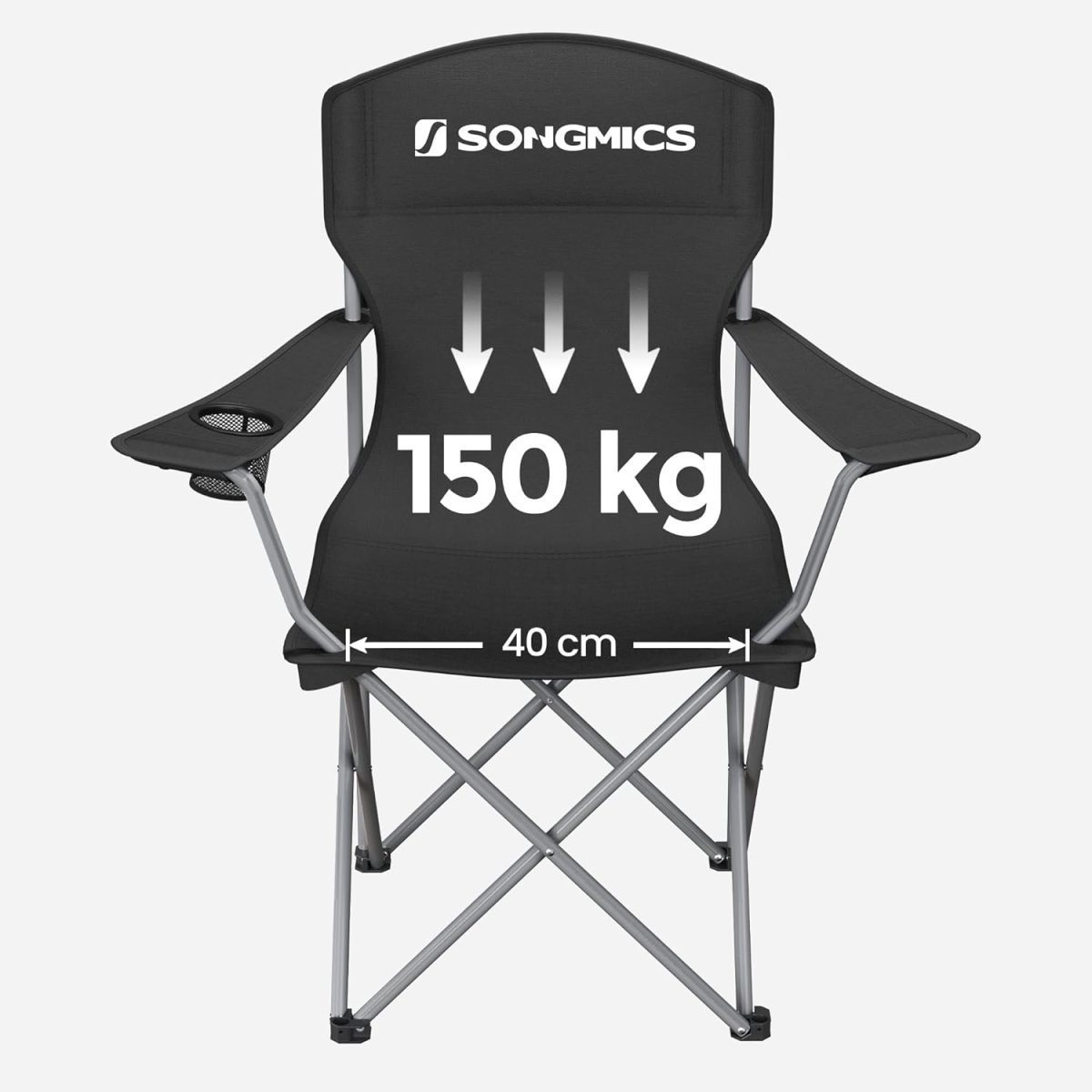 SONGMICS 2 бр. сгъваеми столове за къмпинг до 150кг. - Image 5