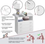 Маса за повиване Infantastic® – 3 чекмеджета, 85 x 71 x 88 см - Image 4