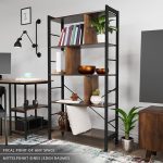 MIADOMODO® Библиотека - с 4 нива, 79x30x155 см - Image 6