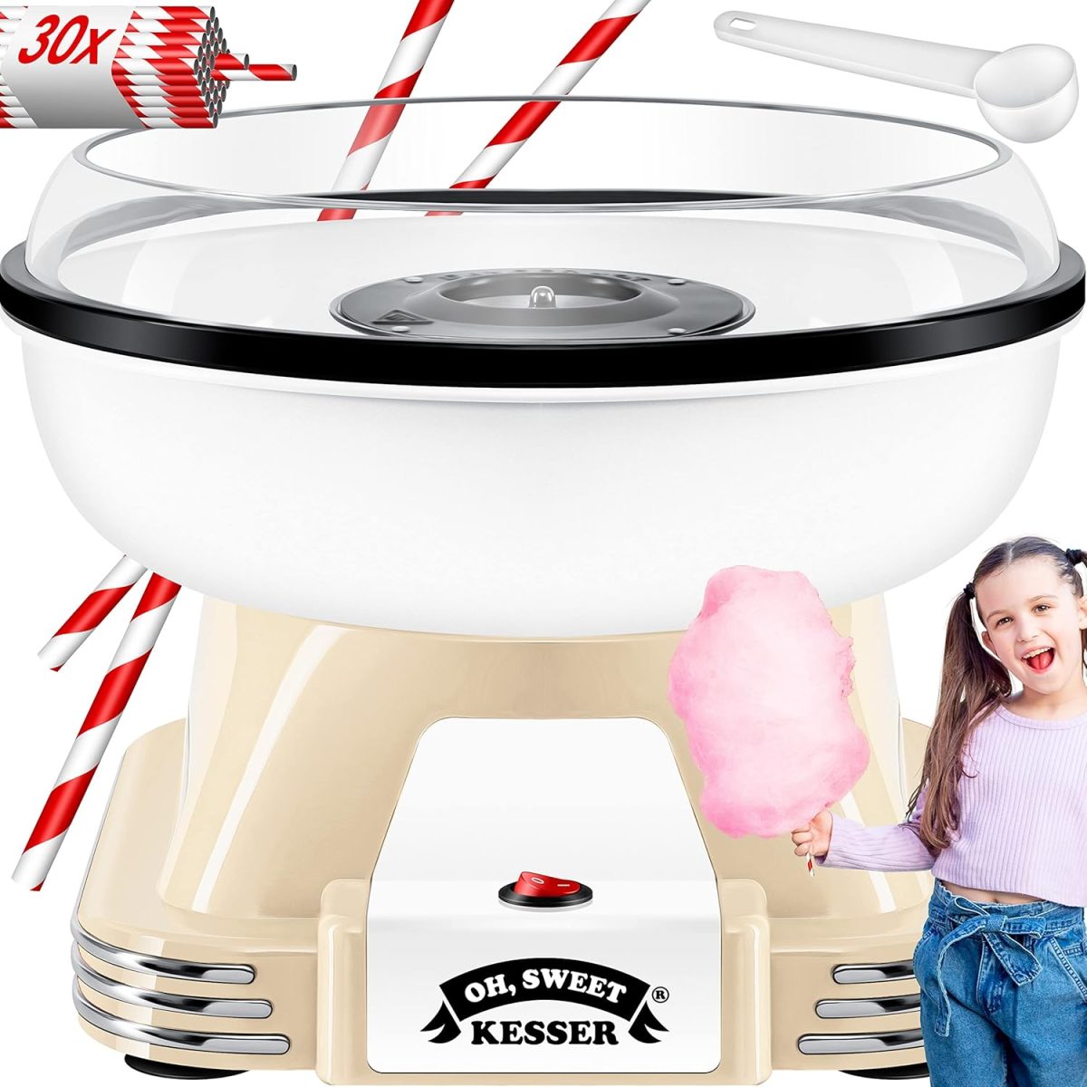 KESSER® комплект машина за захарен памук за вашия дом - Image 7