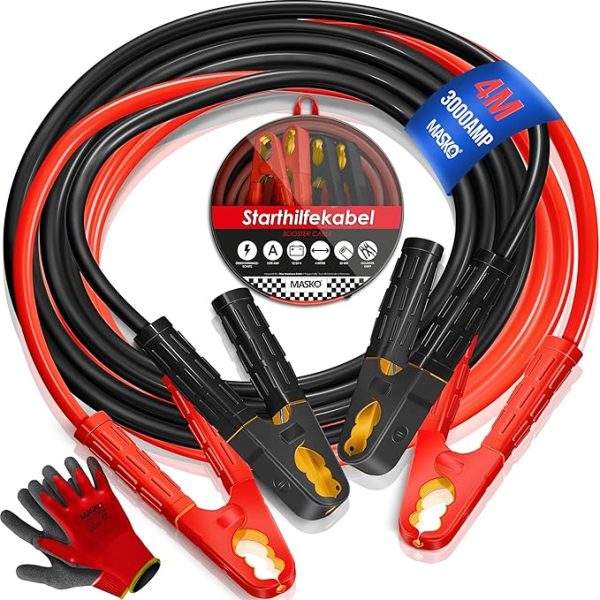 Кабел за подаване на ток 2 x 4m / 30mm² 1500amp