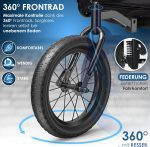 KESSER® 3in1 Велосипедно ремарке товароносимост 40 кг - Image 3