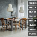 MIADOMODO® крака за маса, индустриален стил, 0 x 72 cm - Image 6