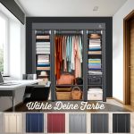 KESSER® Сгъваем гардероб с релса за дрехи и рафтове - Image 2