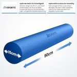 ScSPORTS® Пилатес ролка - 90x15 см, пяна, синя - Image 3