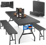 Градински комплект с вид на ратан Kesser® от 3 части