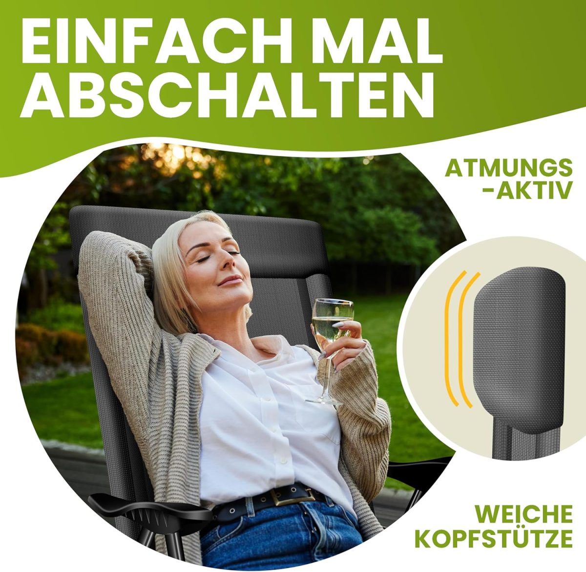 KESSER® Комплект от 2 градински стола, алуминиеви - Image 4
