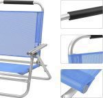 SONGMICS Преносим плажен стол, облегалка с 4 позиции - Image 7